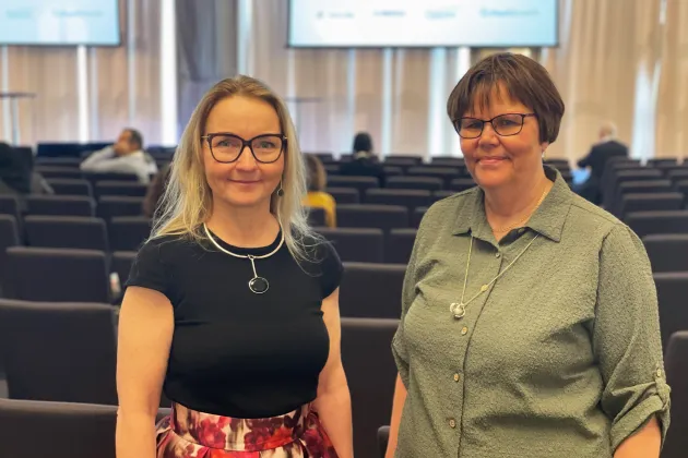 Photograph of Charlotte Ling and Lena Eliasson.