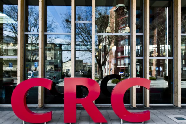 Photograph of the entrance to CRC.